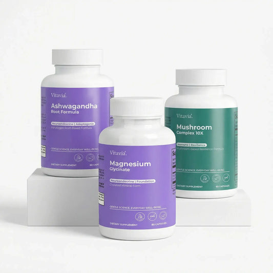CALM Pack — Ashwagandha Root Magnesium Glycinate and Mushroom Complex 10X | Vitavia