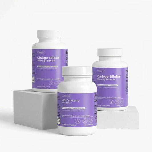 FOCUS Pack — Ginkgo Ginseng Formula and Lion's Mane Mushroom | Vitavia