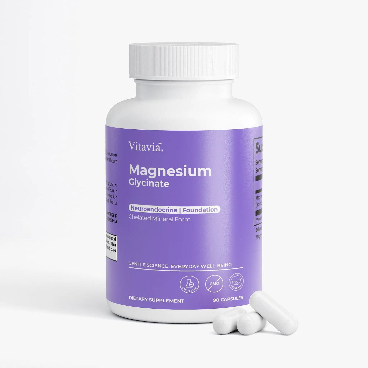 Magnesium Glycinate capsules — highly absorbable chelated form | Vitavia